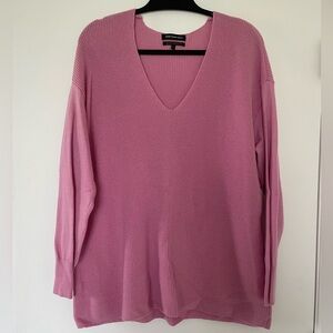 Something Navy V-Neck Sweater